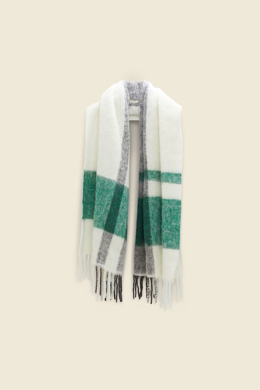 Schu-Checked Softness Coat &amp; Cozy Scarf