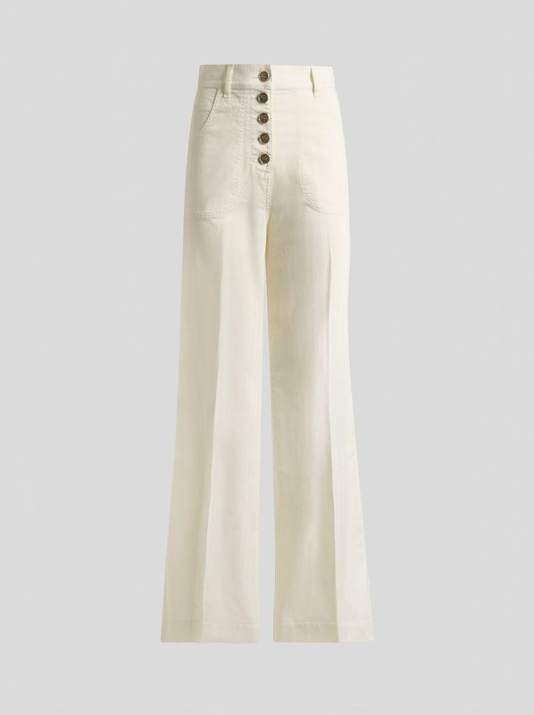 Etro-Flared High-Waisted Jeans