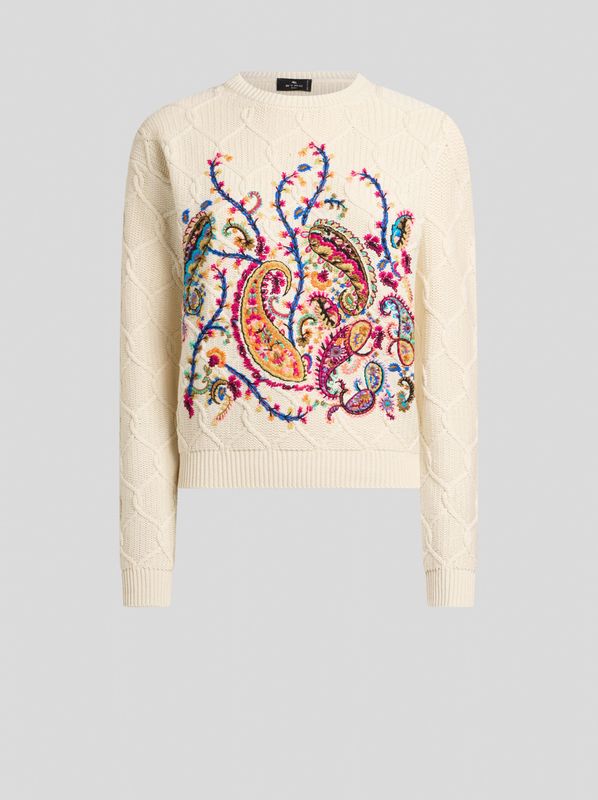 Etro-CN Sweater Intarisan Motifs