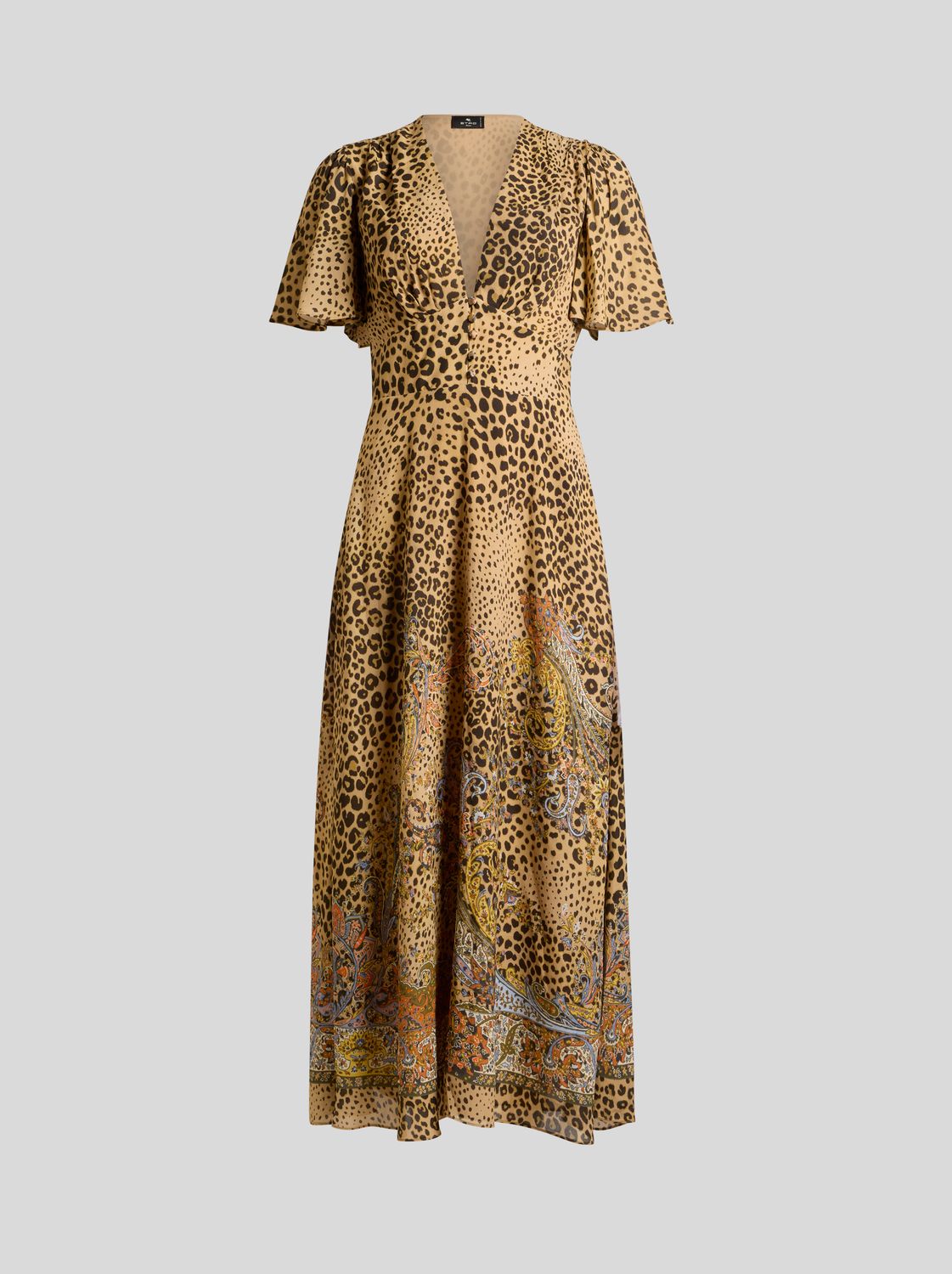Etro-Midi Dress VN Leopard Print, Color: brown leo, Size: 42