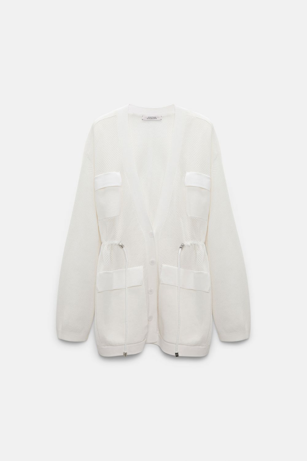 Schu-Cotton Coolness Cardigan, Color: eggshell, Size: 1