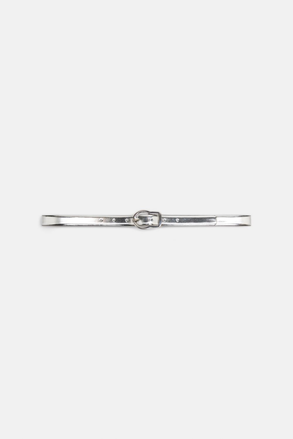 Schu-Mirror Shine Belt, Color: silver, Size: I80