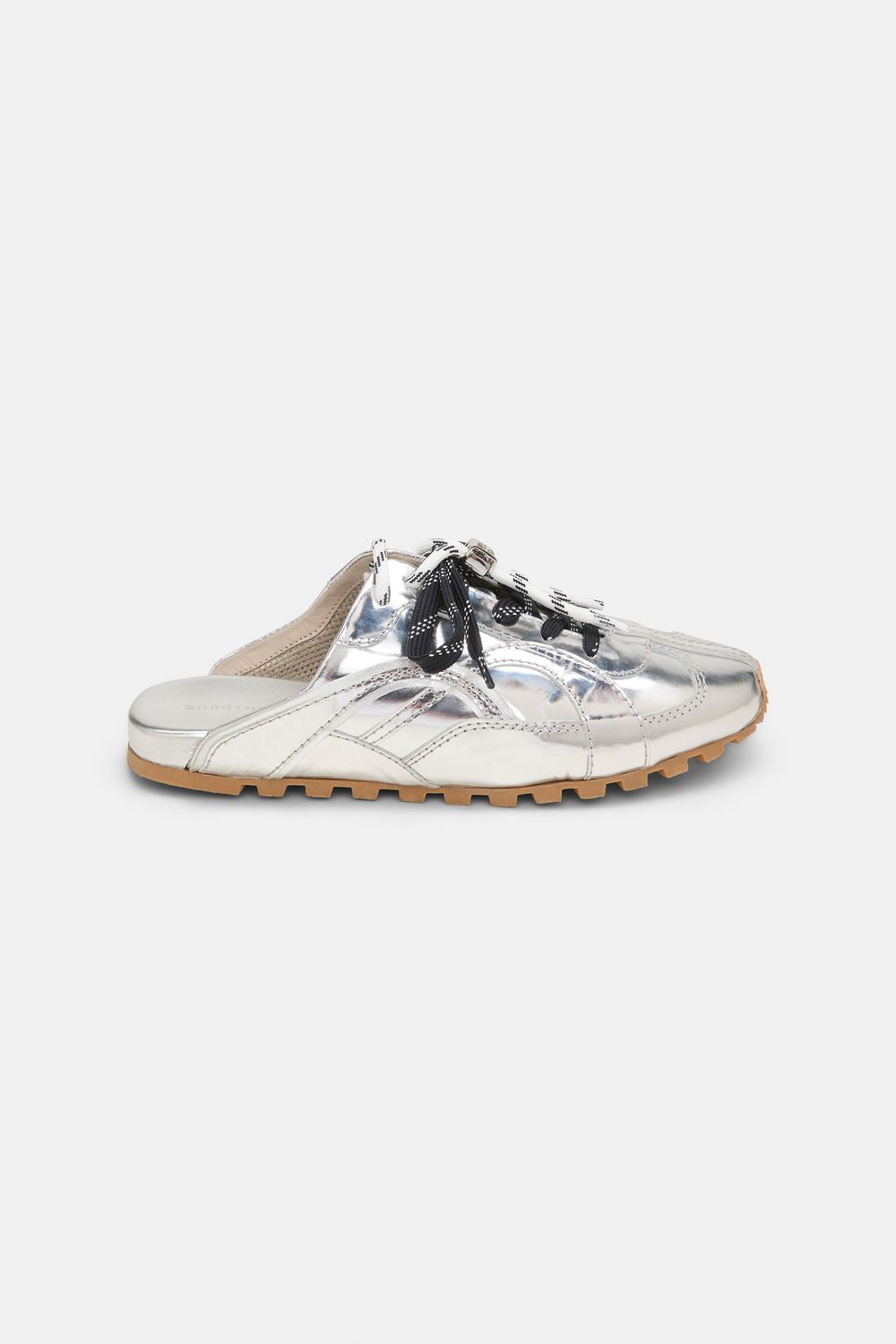 Schu-Mirror Shine Sneaker, Color: silver, Size: I37