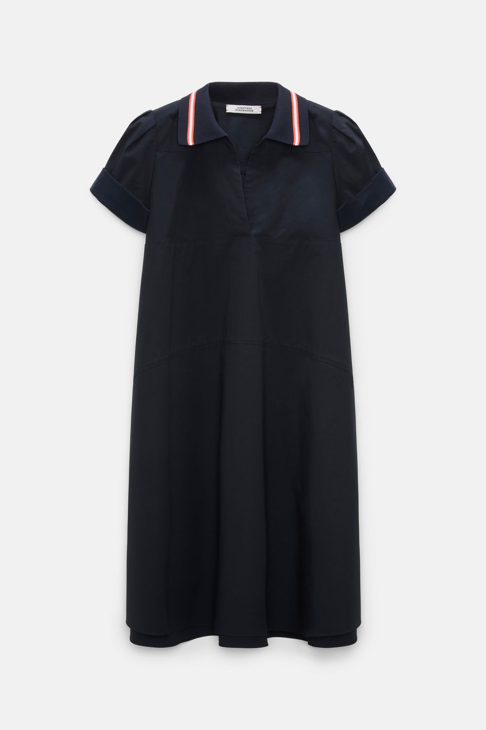 Schu-Poplin Power Dress, Color: dark navy, Size: 2