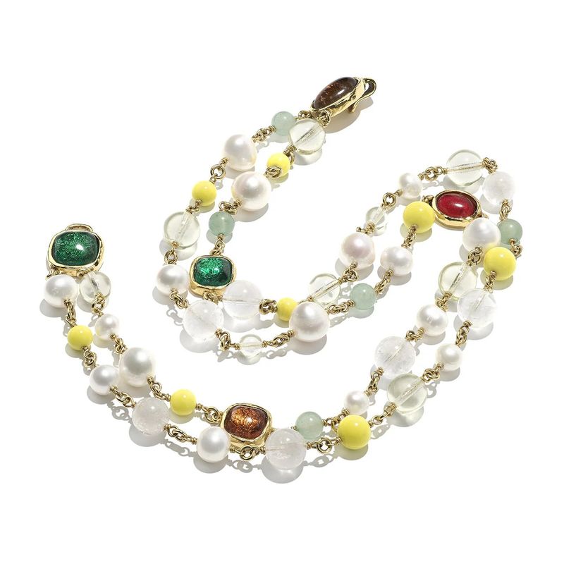 Goos-Lagune 2 Rows Short Necklace