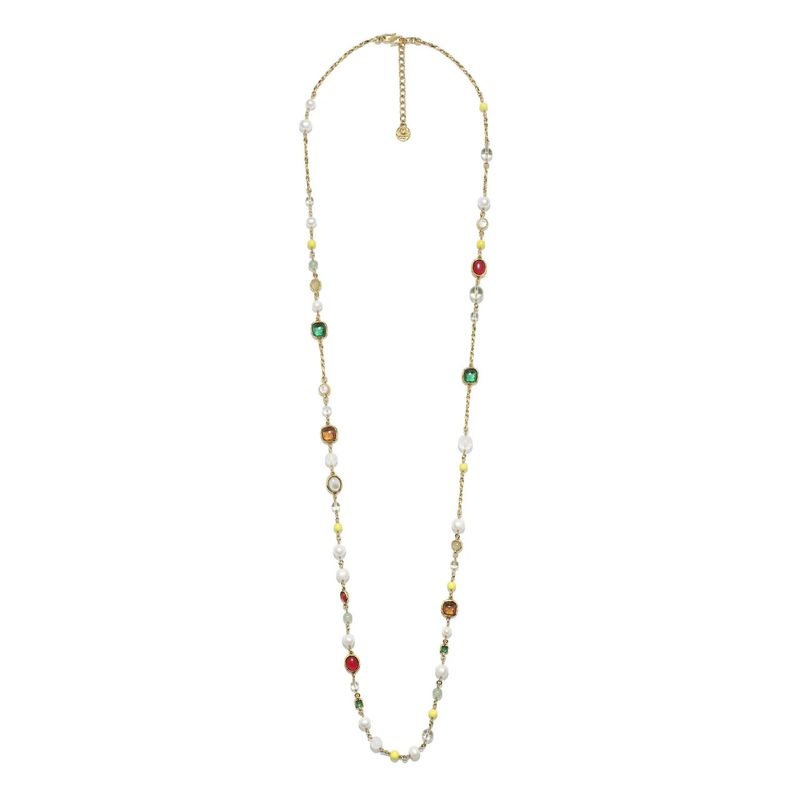 Goos-Lagune Long Mutlipearl Necklace