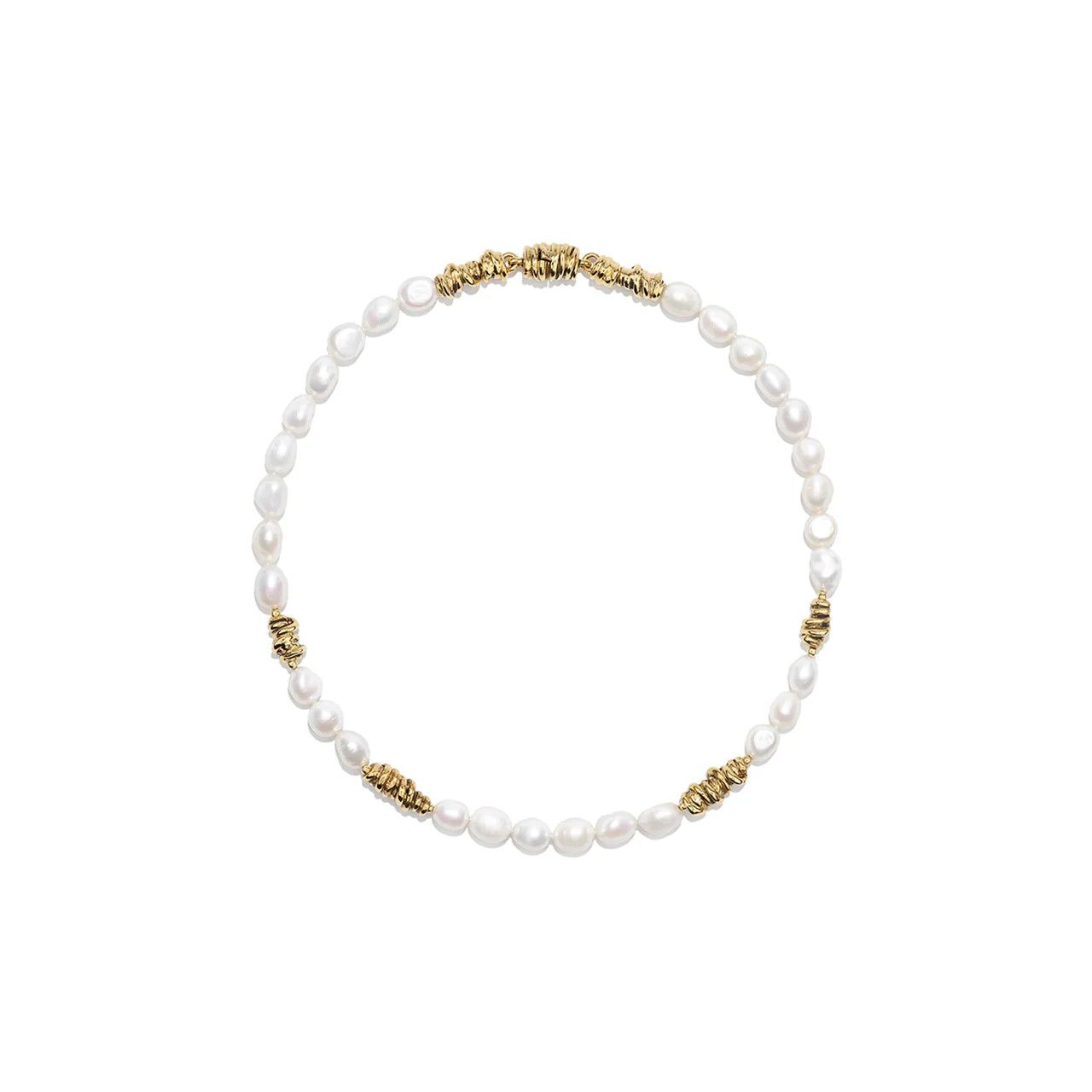 Goos-Riviera Short Pearls Necklace, Color: white, Size: OS
