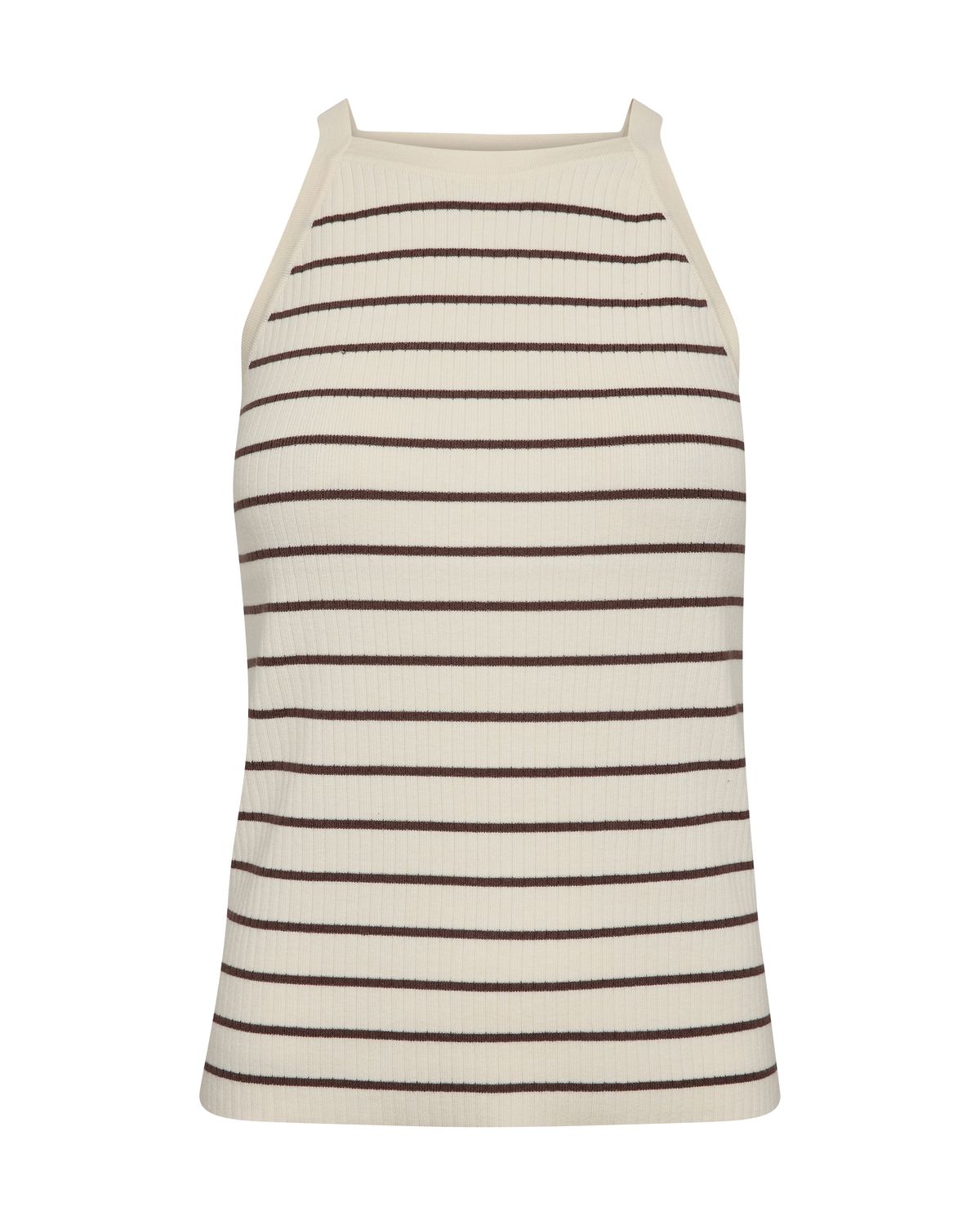 Mosh-Imanja Caliz Stripe Knit Top, Color: coffee quartz, Size: S