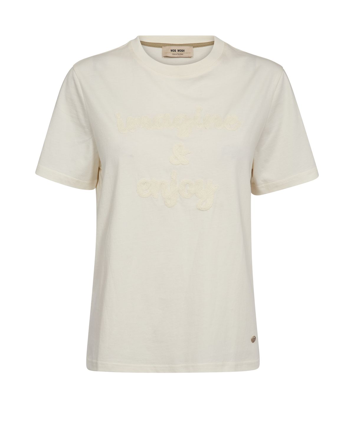 Mosh-Makri O-SS Tee, Color: ecru, Size: XS