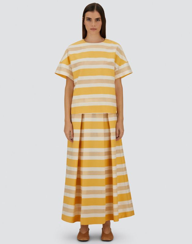 Her-Striped Cotton Top