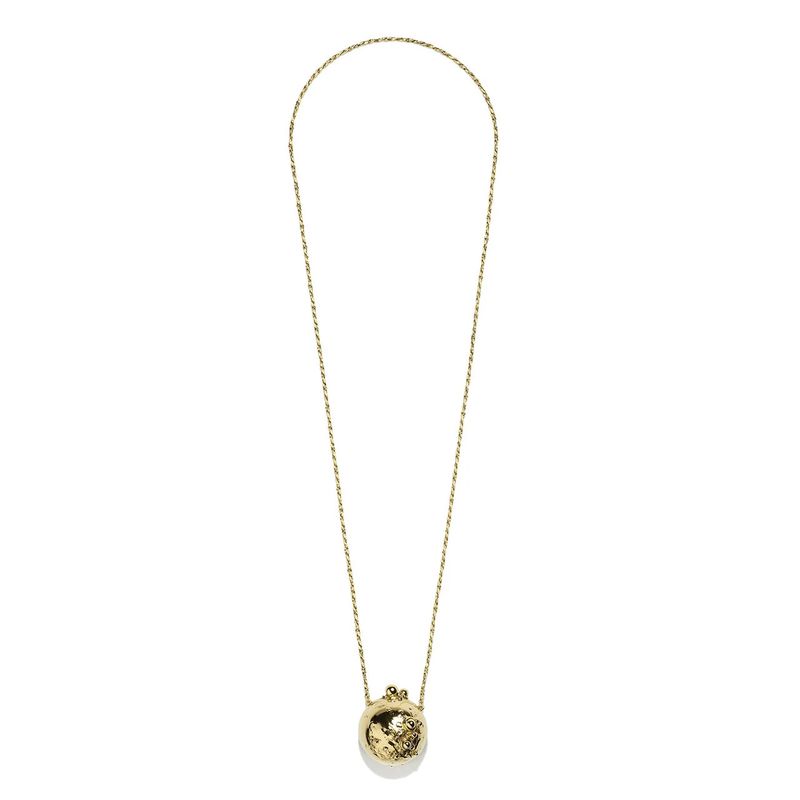 Goos-Celeste Moon Locket Necklace