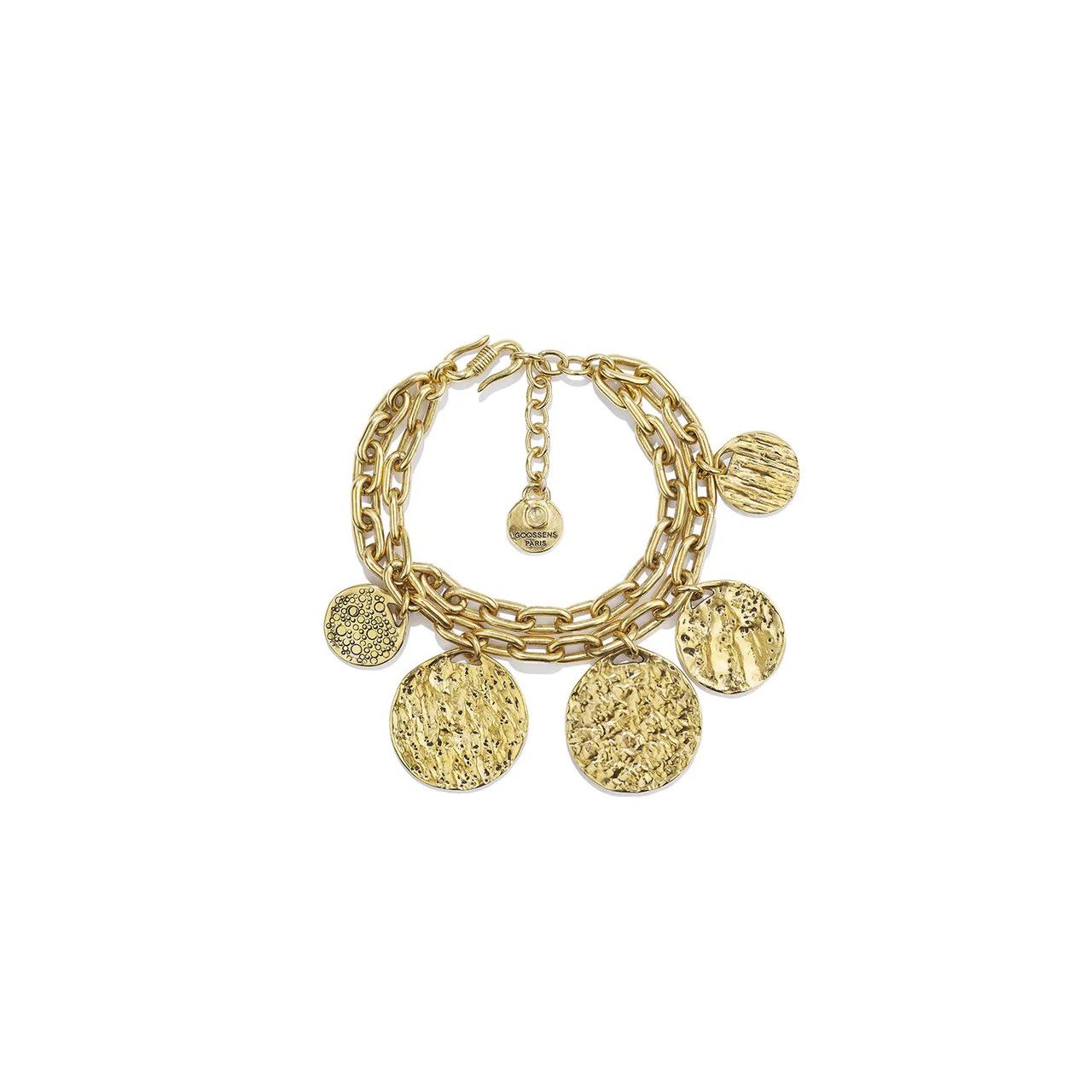 Goos-Celeste Medallion Bracelet, Color: yellow/gold, Size: OS