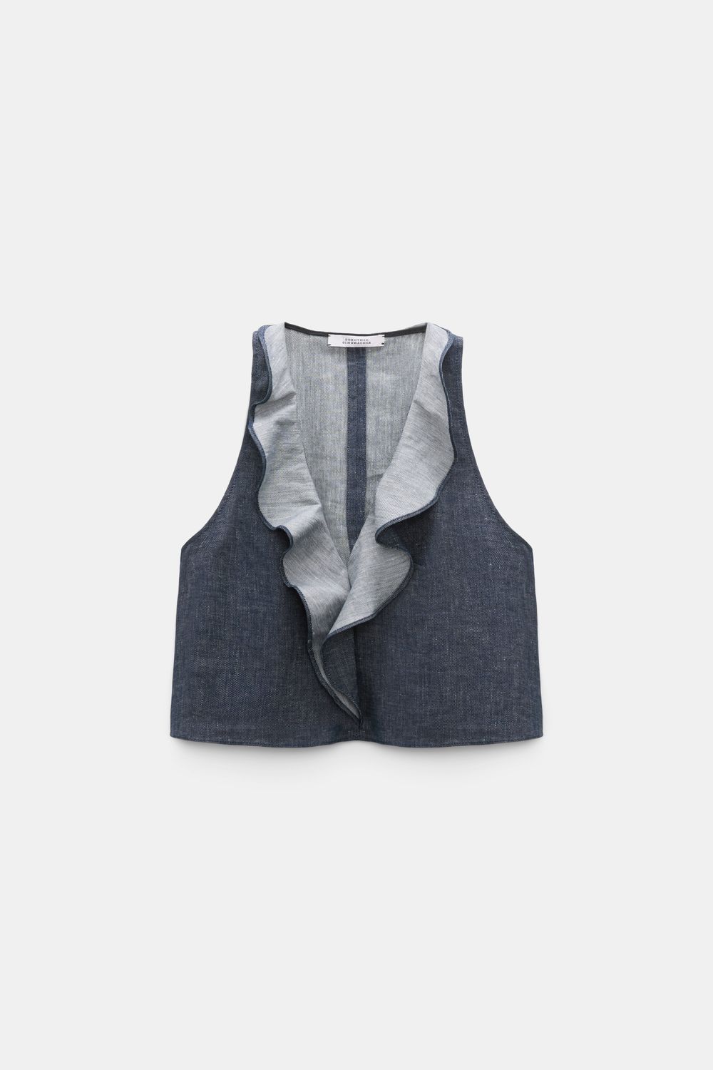 Schu-Fluid Denim Top, Color: denim blue, Size: 1