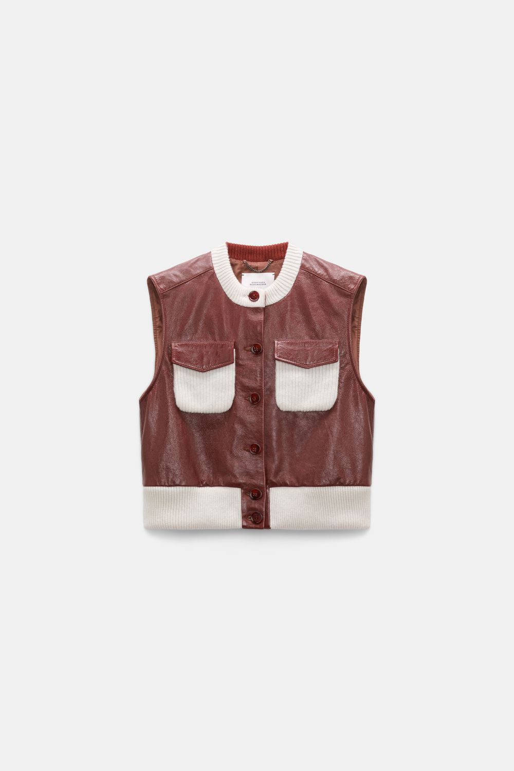 Schu-It's A Match Vest, Color: marsala, Size: 2