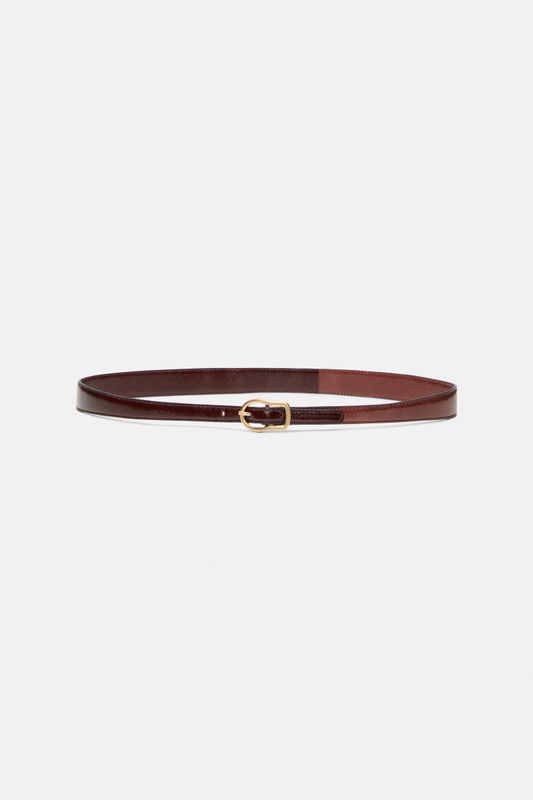Schu-Crackle Shine Skinny Belt