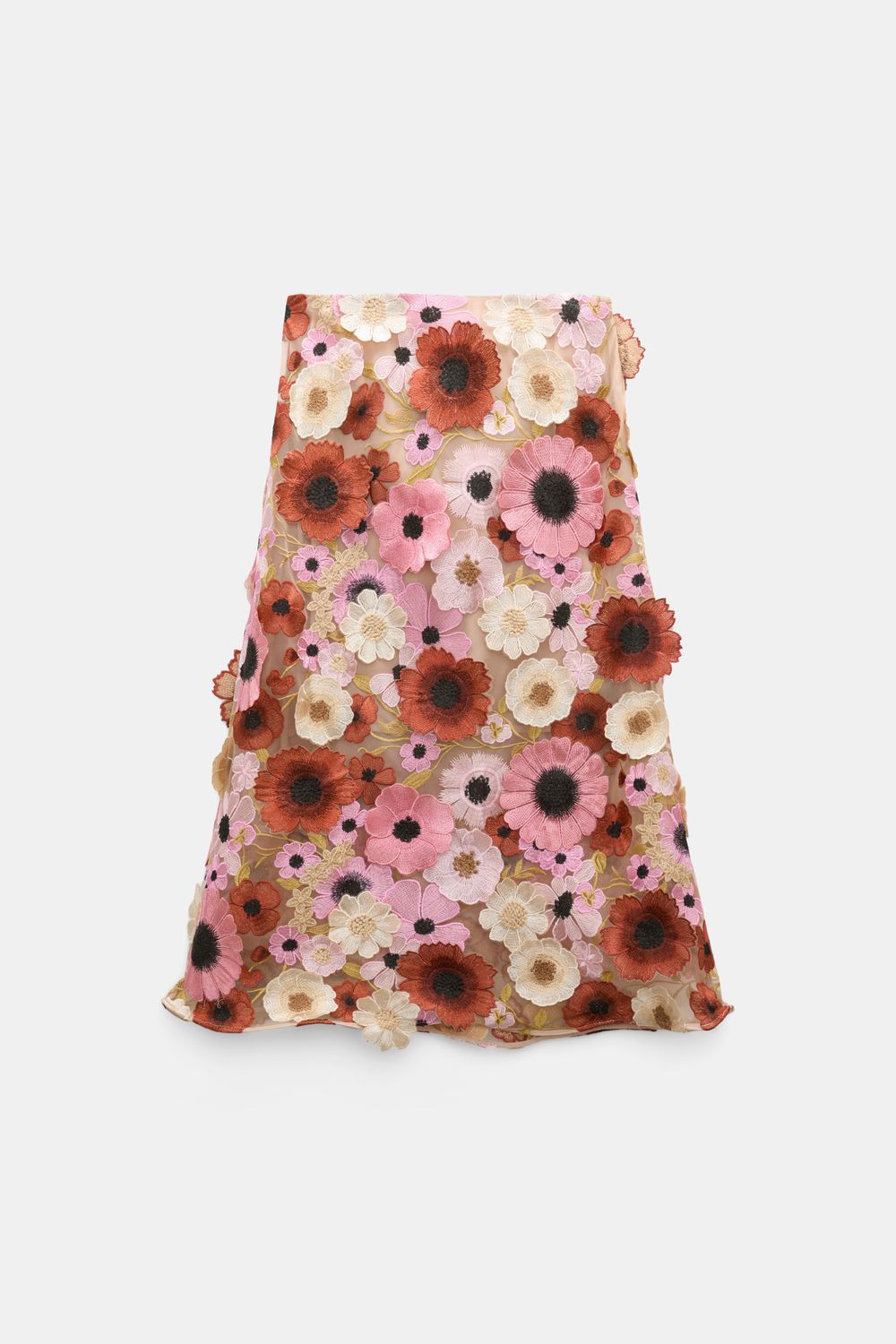 Schu-Blooming Meadow Skirt, Color: multi flower, Size: 3
