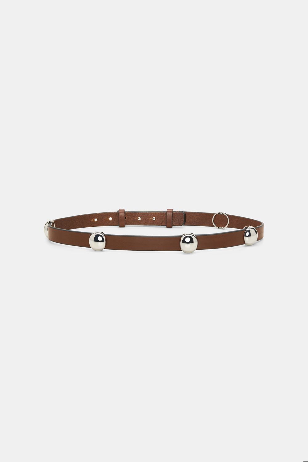 Schu-True Cuoio 3cm Stud Belt, Color: cinnamon, Size: 80