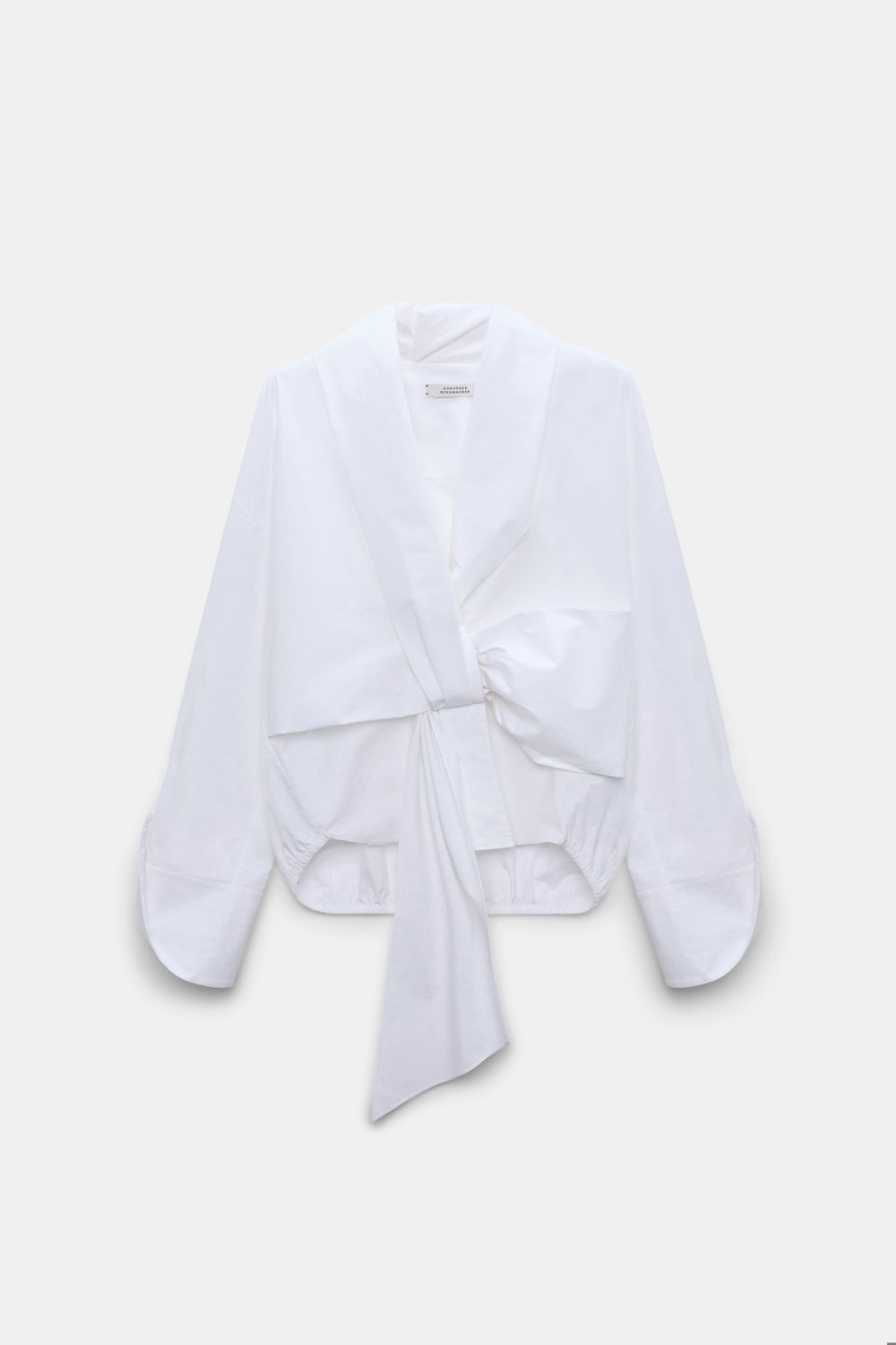 Schu-Poplin Power Blouse, Color: pure white, Size: 1