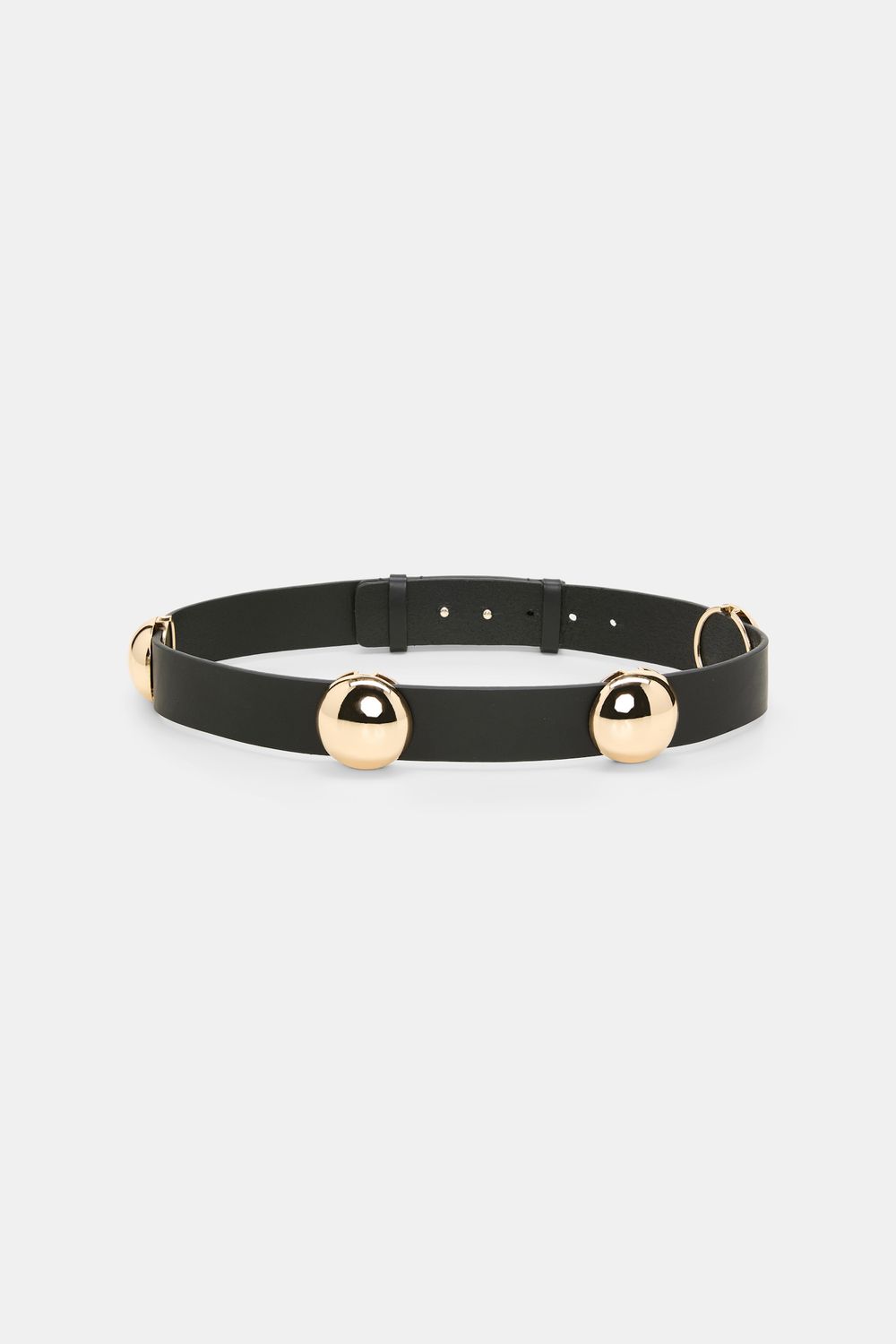 Schu-True Cuoio 5cm Stud Belt, Color: black, Size: 80