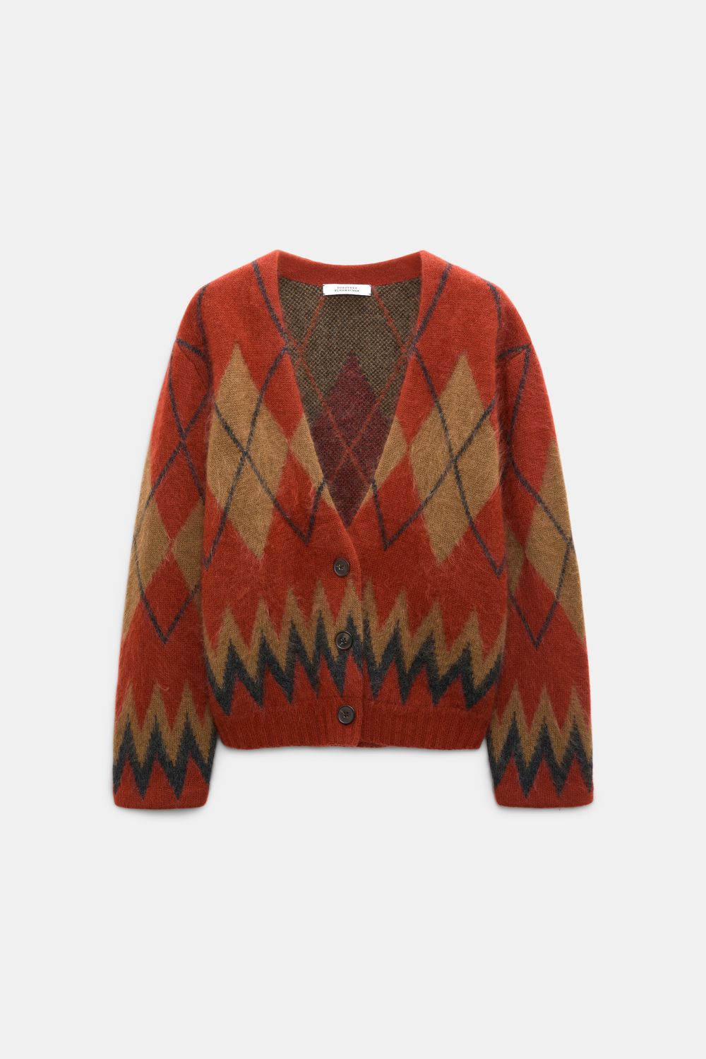 Schu-Argyle Statements Jacket, Color: argyle brick, Size: 1
