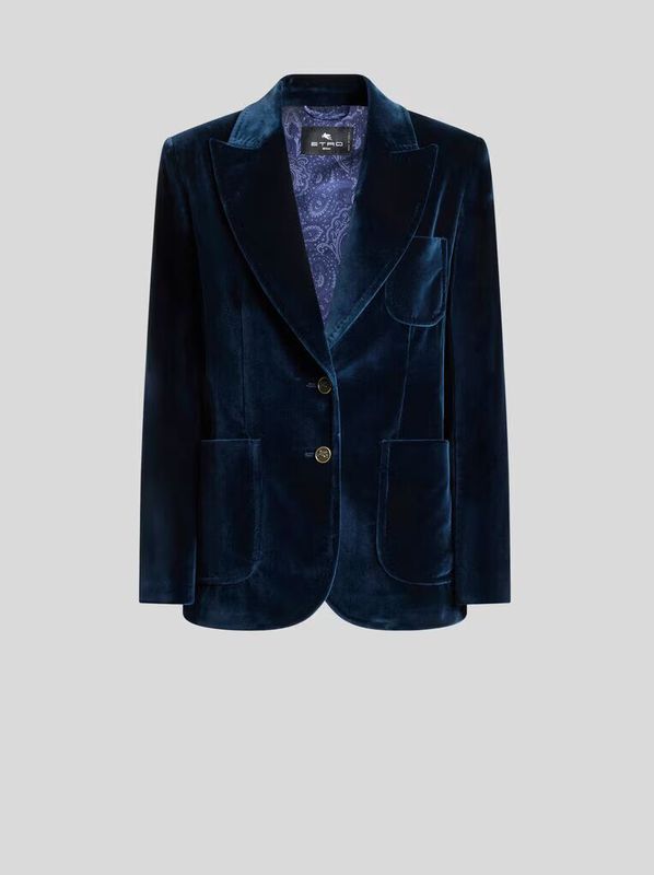 Etro-Veste Ajustée  Revers En Pointe