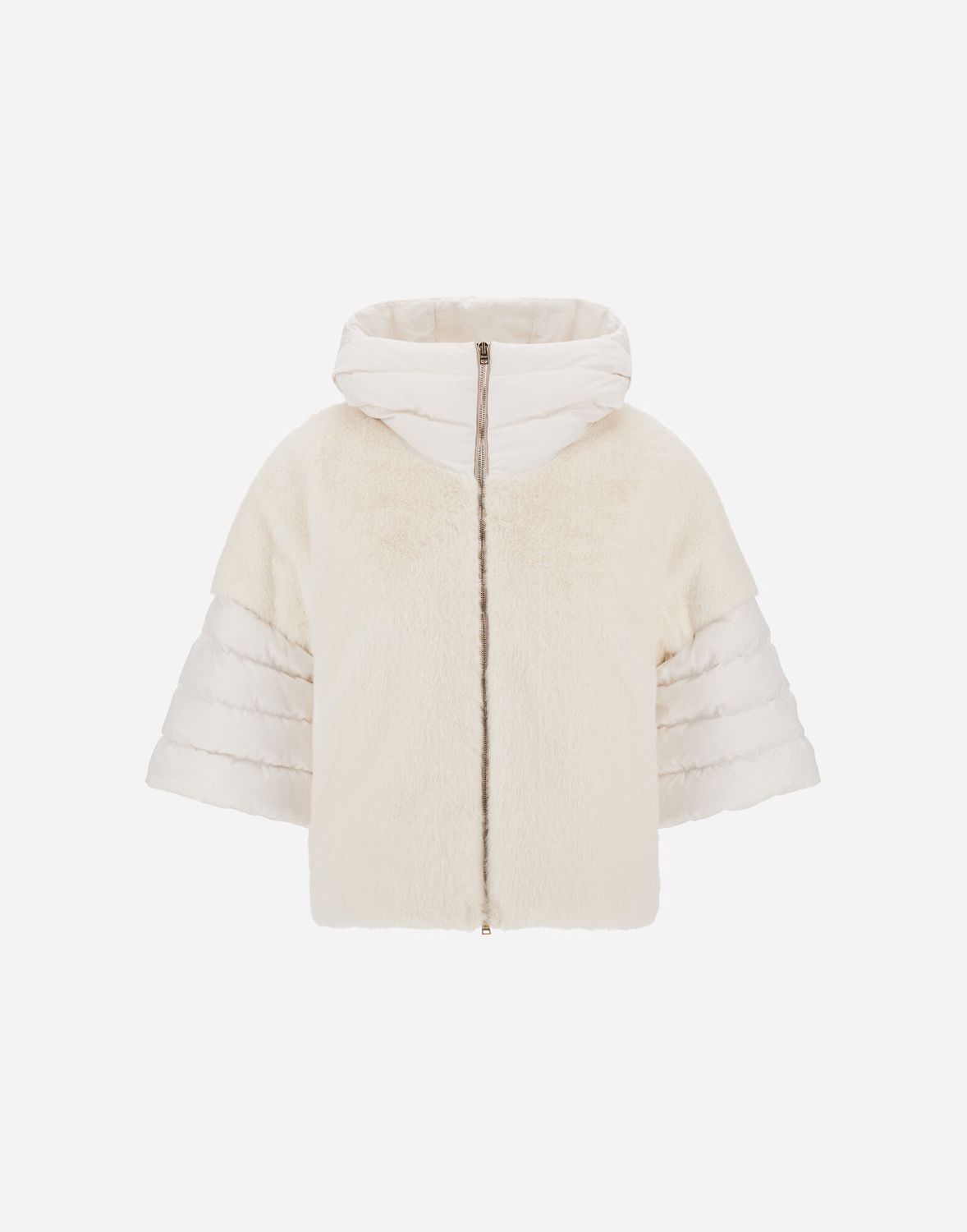 Her-Short Jacket Lt Weight 3/4 Slv, Color: white, Size: 40