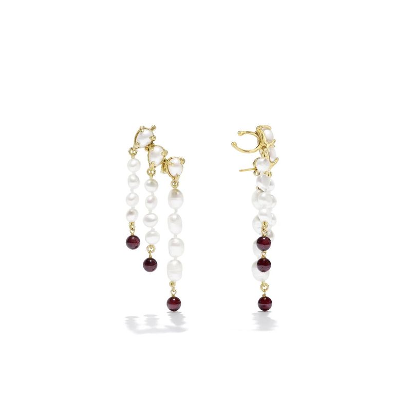 Goos-Perles Baroques Pendant Earrings