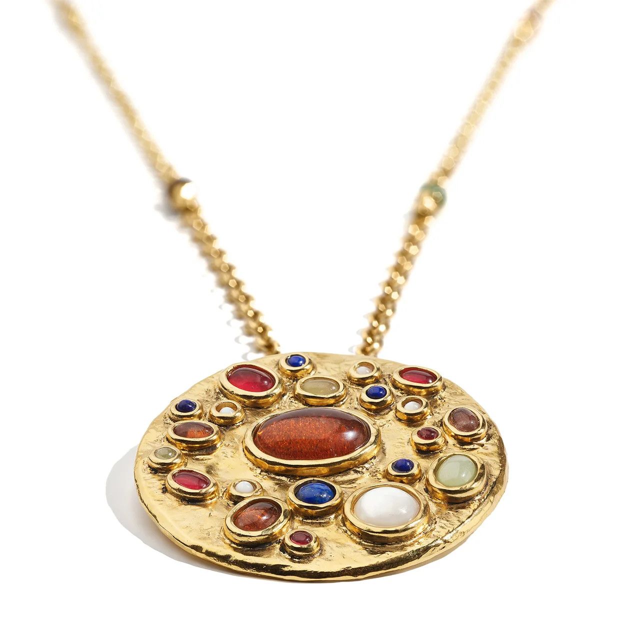 Goos-Theia Necklace Pendant, Color: yellow gold, Size: OS