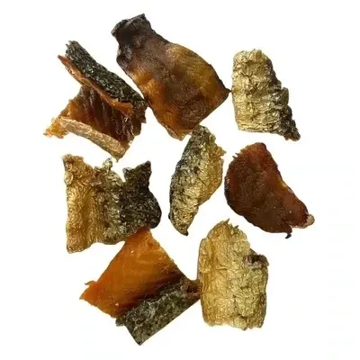 MORCEAUX PEAU DE SAUMON AVEC CHAIR 100G