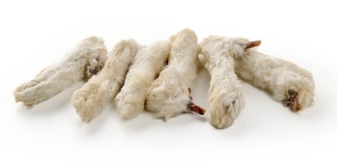 PATTES DE LAPIN AVEC FOURRURE 250G