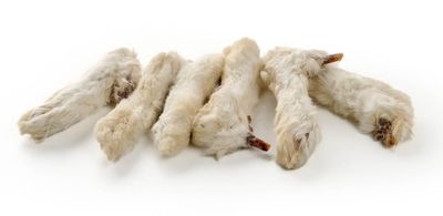 PATTES DE LAPIN AVEC FOURRURE 250G