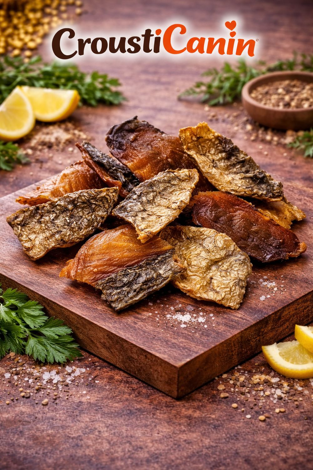 MORCEAUX PEAU DE SAUMON AVEC CHAIR 100G