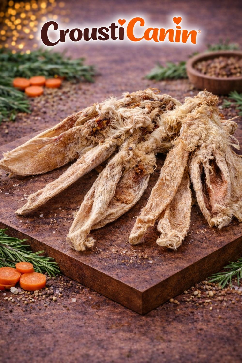 OREILLES AVEC FOURRURE STANDARD DE LAPIN 100G