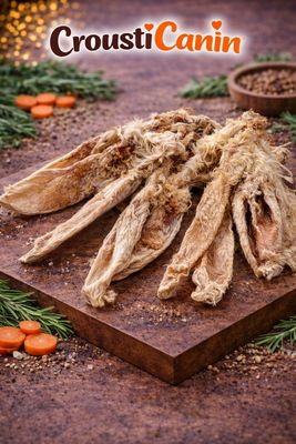 OREILLES AVEC FOURRURE STANDARD DE LAPIN 100G