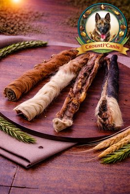 PEAU DE VACHE 30CM AVEC FOURRURE A L'UNITE