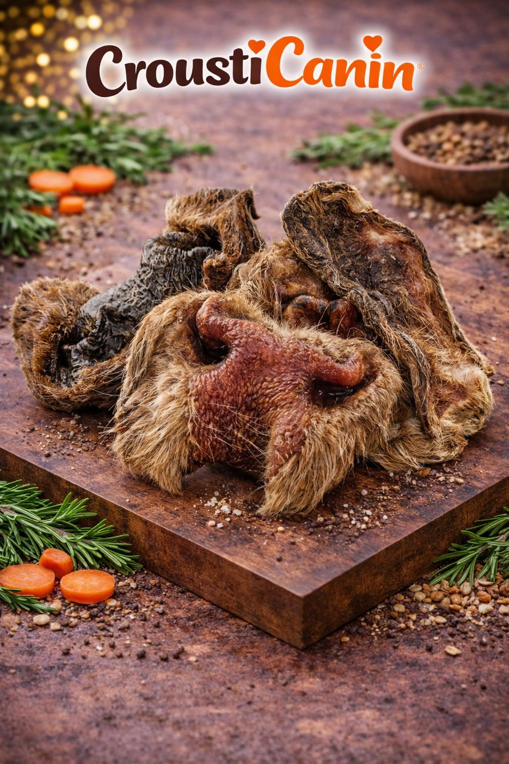 MUSEAUX AVEC FOURURRE DE BOEUF A L'UNITE