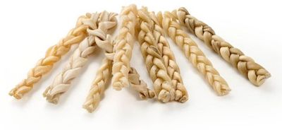 CUIR CHEVELU D'AGNEAU TRESSE A L'UNITE