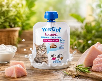 YOWUP PROBIOTIQUES L-CASEI DINDE POUR CHAT 85G