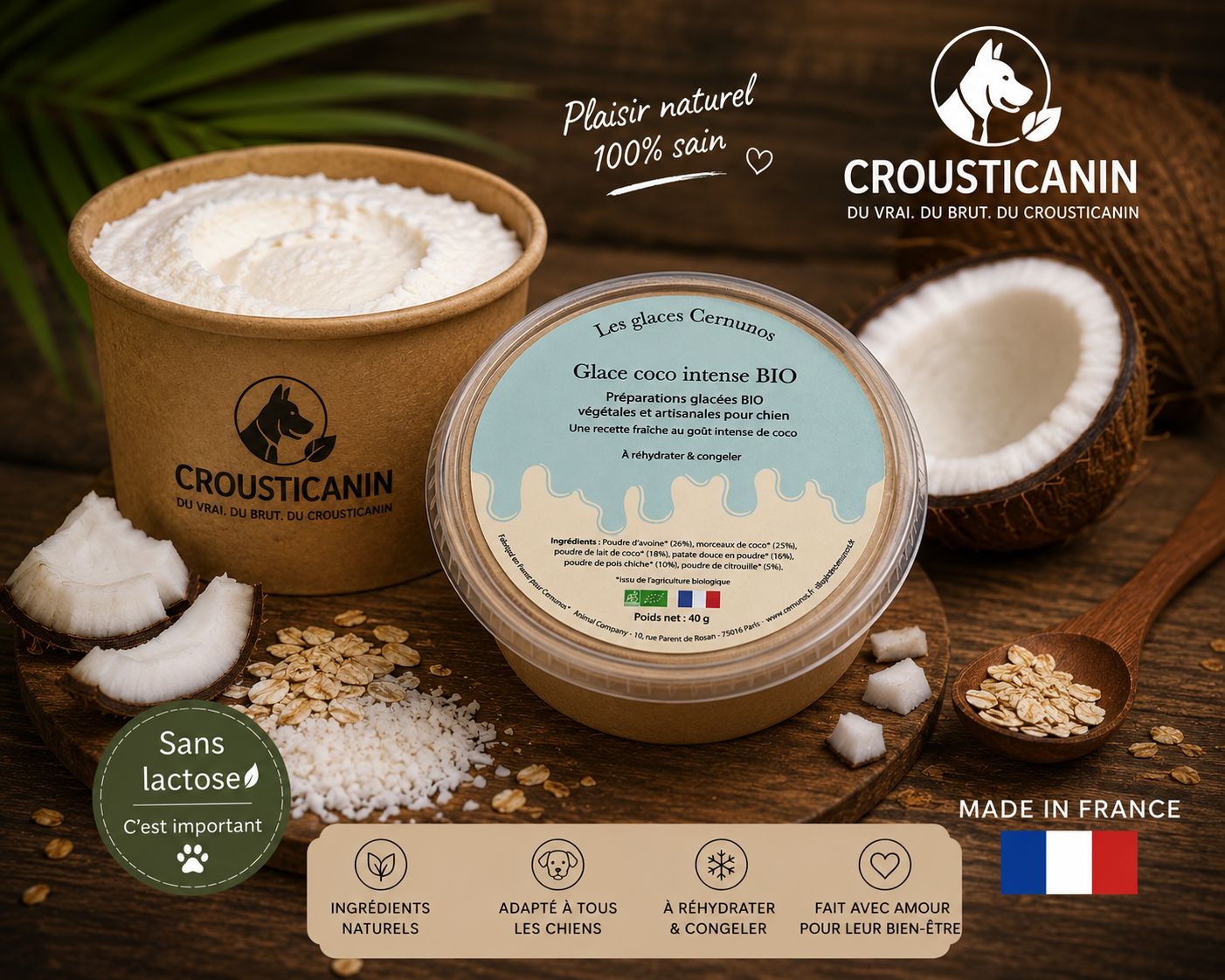 GLACE EN POUDRE COCO INTENSE BIO