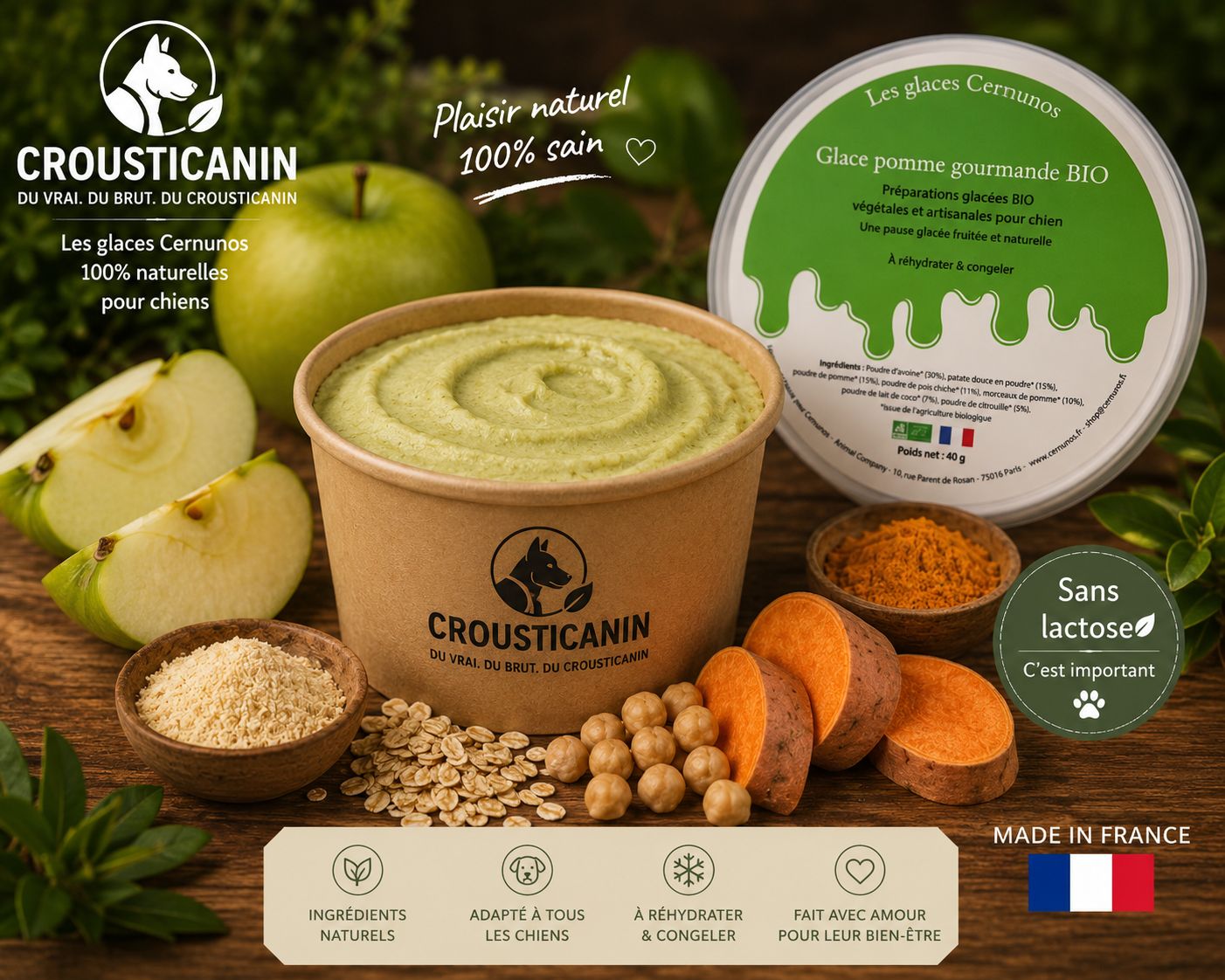 GLACE EN POUDRE POMME GOURMANDE BIO