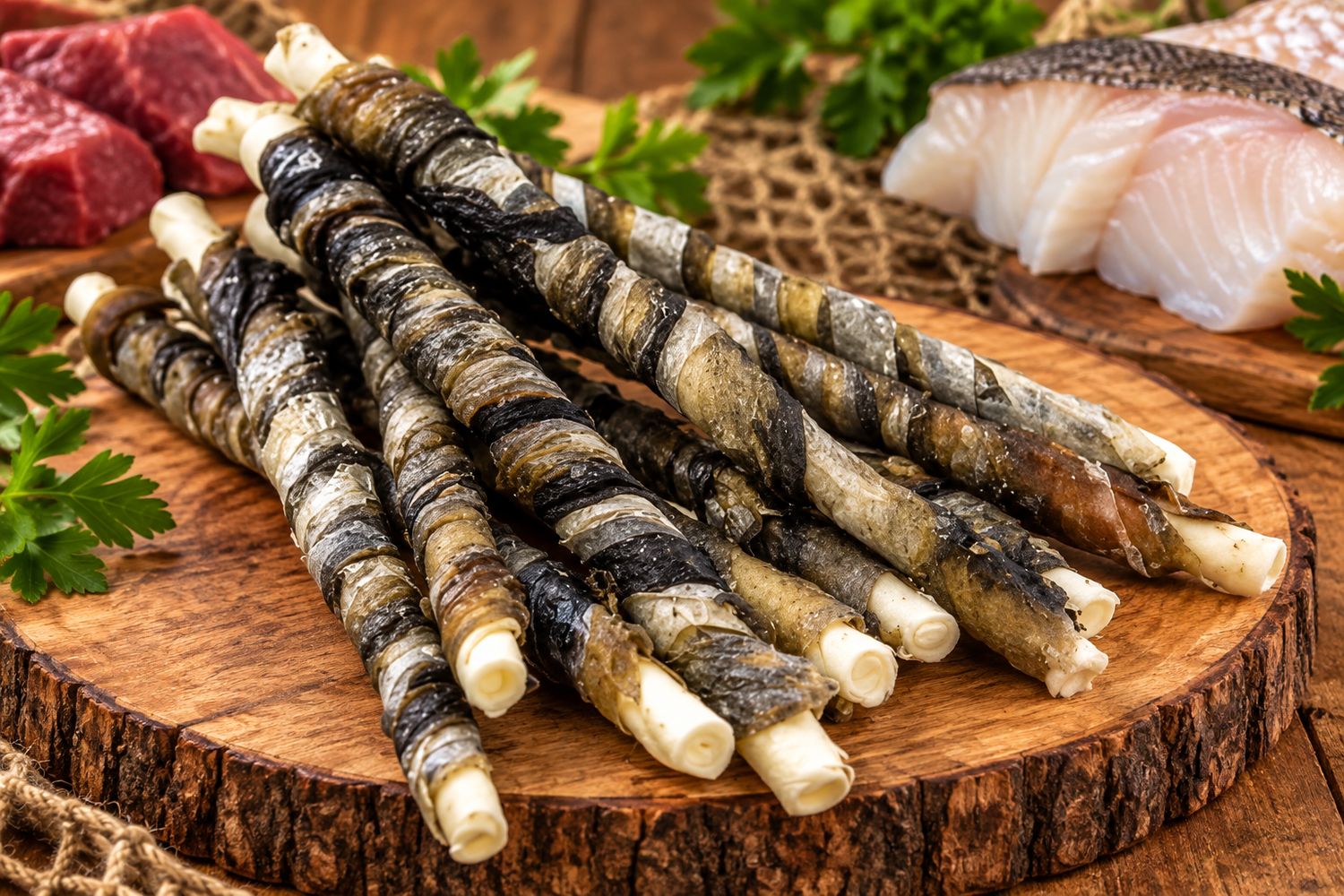 STICK A MACHER AU BOEUF - CABILLAUD POUR CHIEN