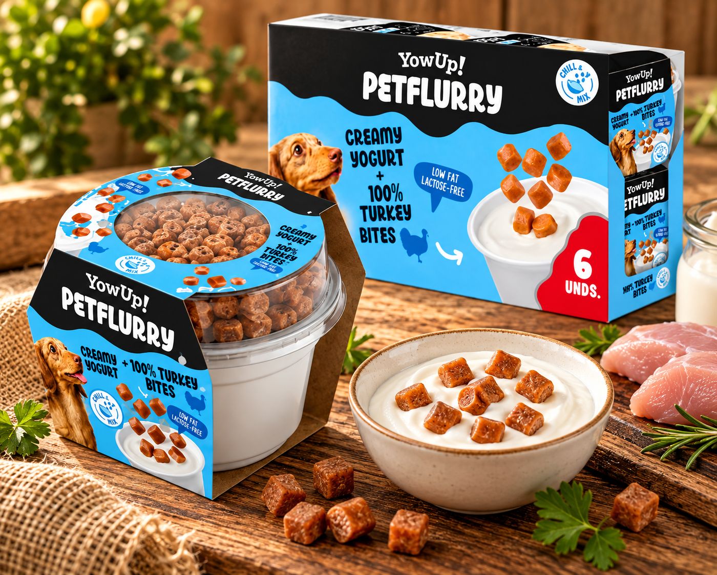 YOWUP PETFLURRY A LA DINDE POUR CHIEN