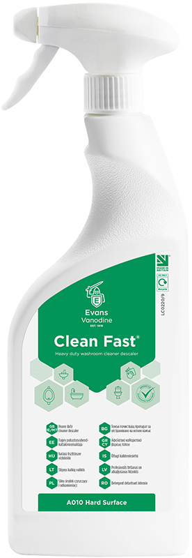 Evans Vanodine Clean Fast RTU 6x750ml