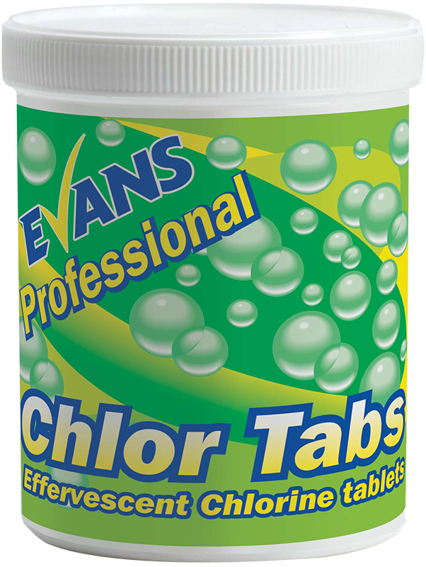 Evans Vanodine Chlorine Tablets 200 per pack