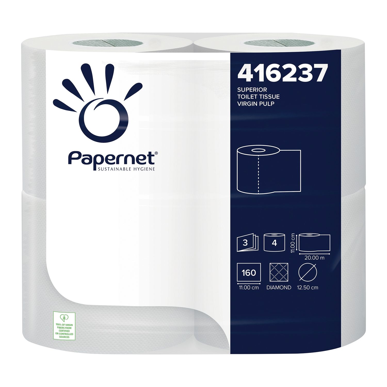 Papernet 3 Ply Toilet Rolls Pack of 40
