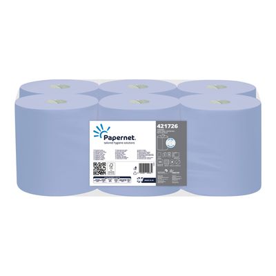 Papernet Blue Centrefeed Rolls 120x6 Rolls