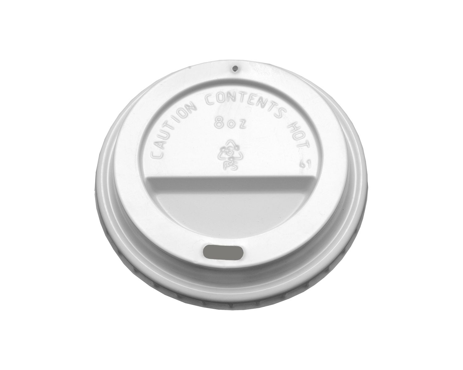 White PS Hot Cup Sip Lids - 1000 per case