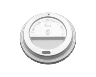 White PS Hot Cup Sip Lids - 1000 per case