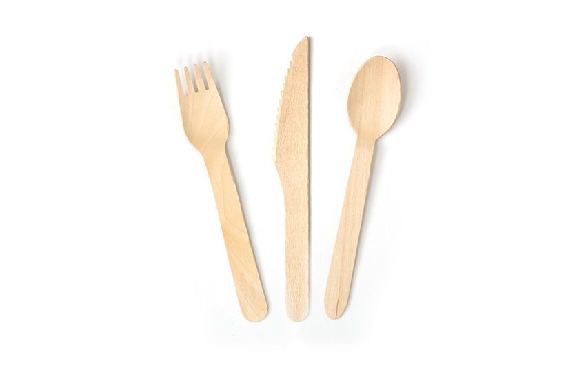 Wooden Cutlery - Knifes, Forks, Spoons - 10x100 items per case