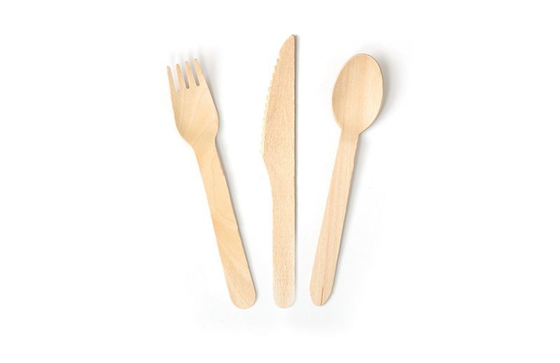 Wooden Cutlery - Knifes, Forks, Spoons - 10x100 items per case
